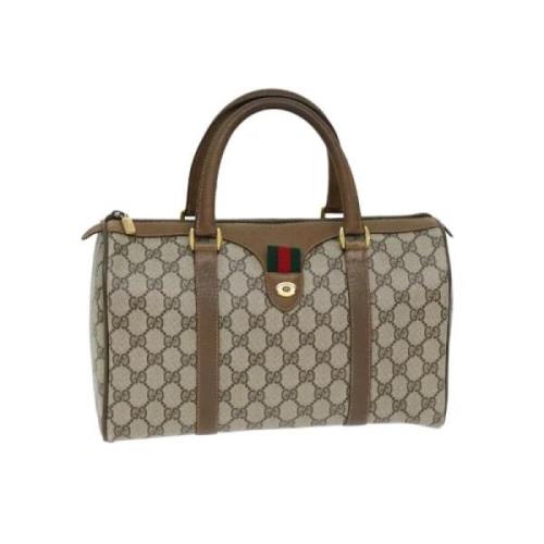 Pre-owned Canvas gucci-bags Gucci Vintage , Beige , Dames