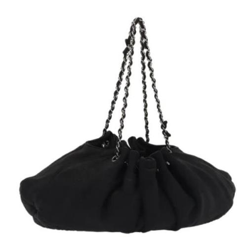 Pre-owned Cotton totes Chanel Vintage , Black , Dames