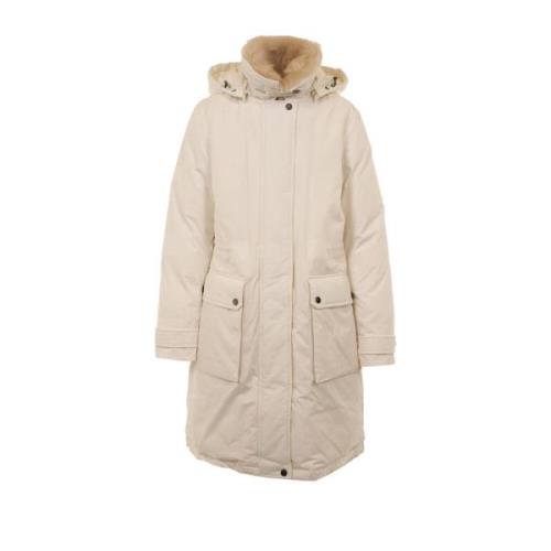 Stijlvolle Winterjassen Woolrich , Beige , Dames