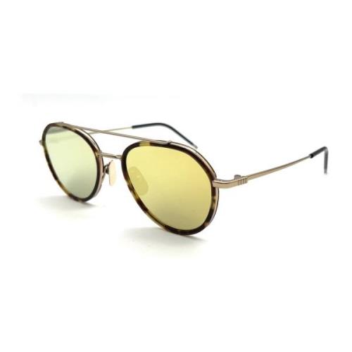 Stijlvol Zwart Leren Portemonnee Thom Browne , Brown , Unisex