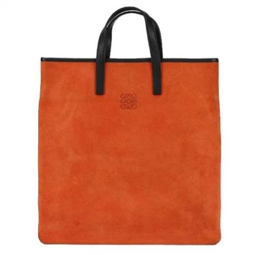 Pre-owned Leather handbags Loewe Pre-owned , Orange , Dames