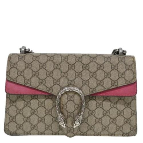 Pre-owned Canvas gucci-bags Gucci Vintage , Beige , Dames