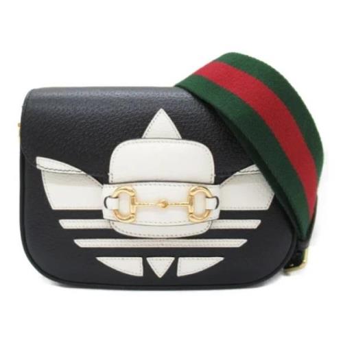 Pre-owned Leather crossbody-bags Gucci Vintage , Black , Dames