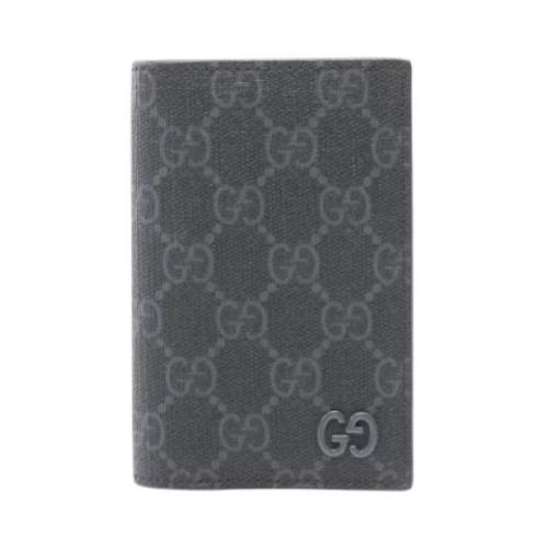 Pre-owned Canvas wallets Gucci Vintage , Gray , Heren