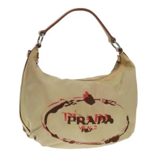 Pre-owned Leather prada-bags Prada Vintage , Beige , Dames