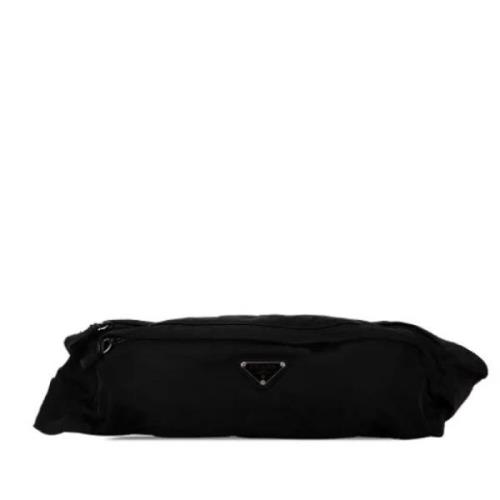 Pre-owned Nylon shoulder-bags Prada Vintage , Black , Dames