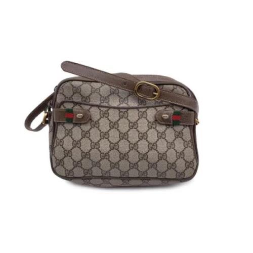 Pre-owned Leather gucci-bags Gucci Vintage , Beige , Dames