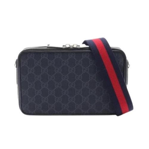 Pre-owned Canvas crossbody-bags Gucci Vintage , Black , Heren