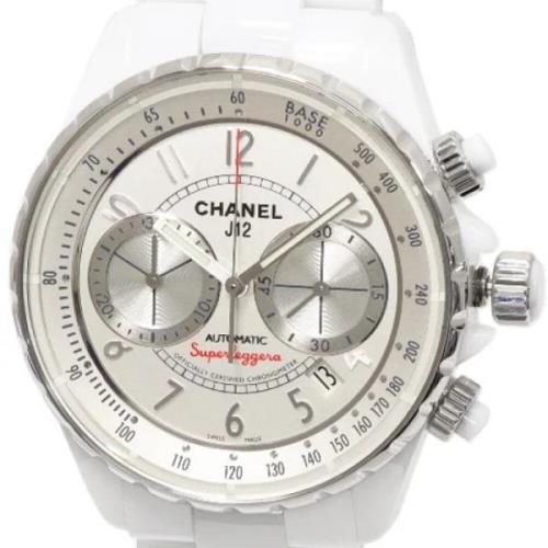 Pre-owned Fabric watches Chanel Vintage , White , Heren