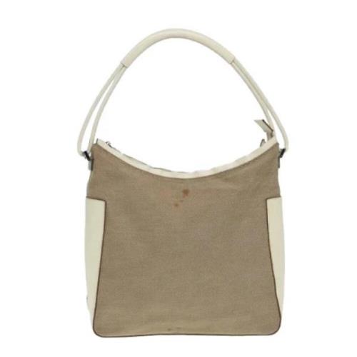 Pre-owned Canvas gucci-bags Gucci Vintage , Beige , Dames