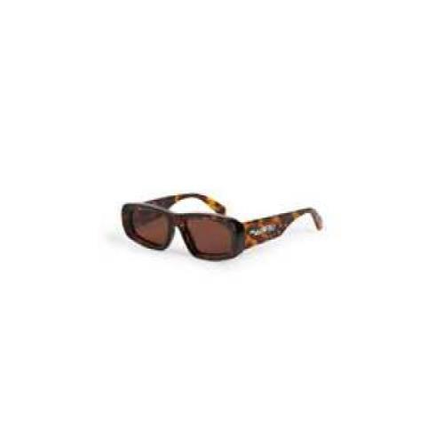 Stijlvolle witte Sunglasses Off White , Brown , Unisex