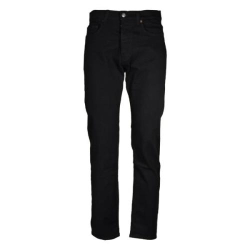 Denim Jeans met knoopsluiting Haikure , Black , Heren