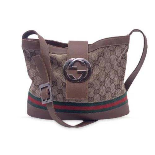 Pre-owned Leather gucci-bags Gucci Vintage , Brown , Dames