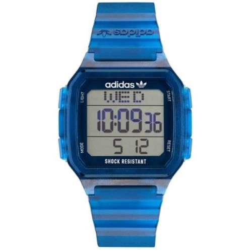 Blauw Hars Quartz Herenhorloge Adidas , Blue , Heren