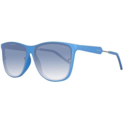 Blauwe Unisex Zonnebril Acetaat Metaal Polaroid , Blue , Unisex