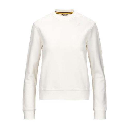 Stijlvolle hoodie voor mannen en vrouwen K-Way , White , Dames