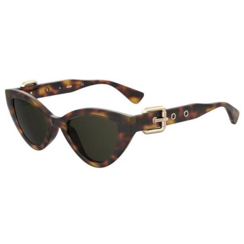 Bruine Acetaat Dames Zonnebril Moschino , Brown , Dames