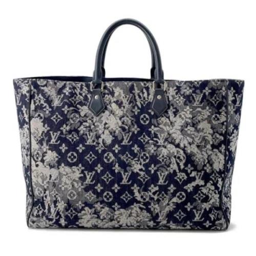 Pre-owned Fabric louis-vuitton-bags Louis Vuitton Vintage , Blue , Dam...