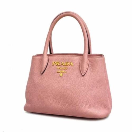 Pre-owned Leather handbags Prada Vintage , Pink , Dames