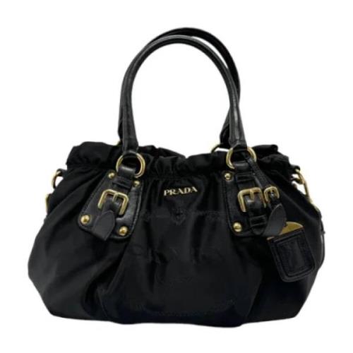 Pre-owned Nylon shoulder-bags Prada Vintage , Black , Dames