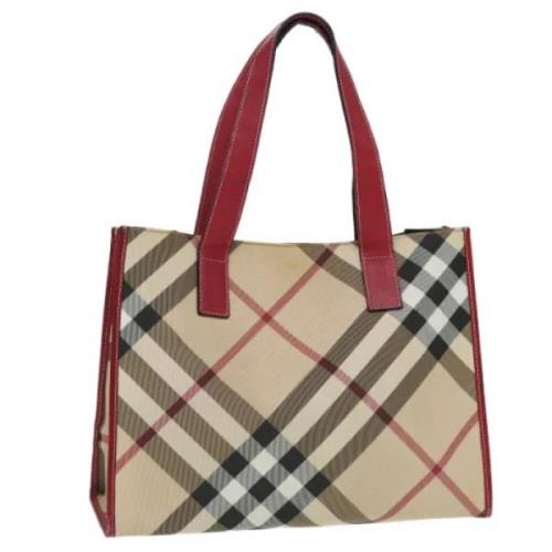 Pre-owned Canvas handbags Burberry Vintage , Beige , Dames