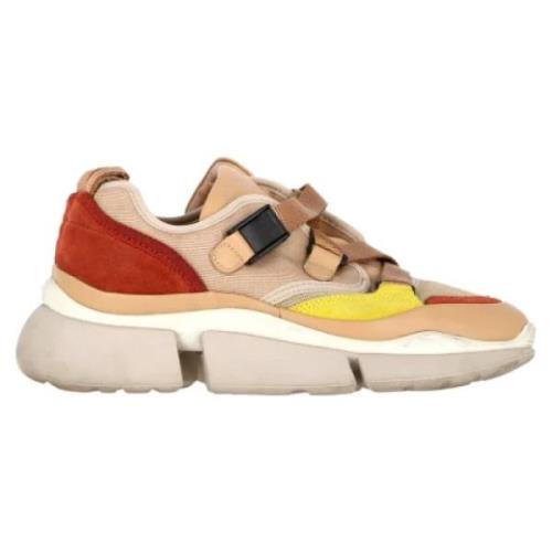 Pre-owned Leather sneakers Chloé Pre-owned , Multicolor , Dames