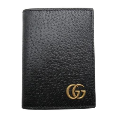 Pre-owned Leather wallets Gucci Vintage , Black , Heren