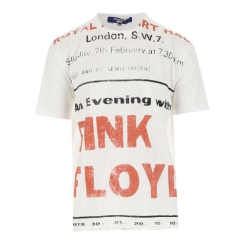 Pink Floyd Crew Neck T-shirt Junya Watanabe , White , Heren