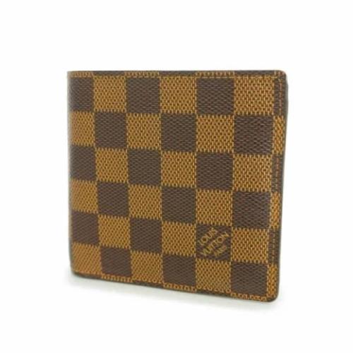 Pre-owned Canvas wallets Louis Vuitton Vintage , Brown , Heren