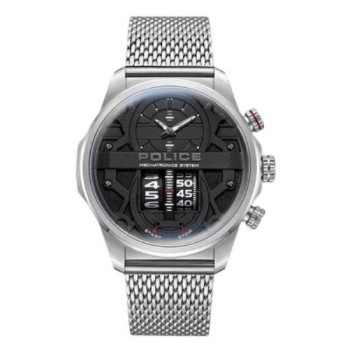 Roestvrij Stalen Quartz Herenhorloge Grijs Police , Gray , Heren