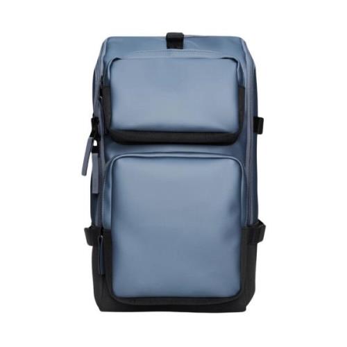 Trail Cargo Rugzak met Laptopvak Rains , Blue , Unisex