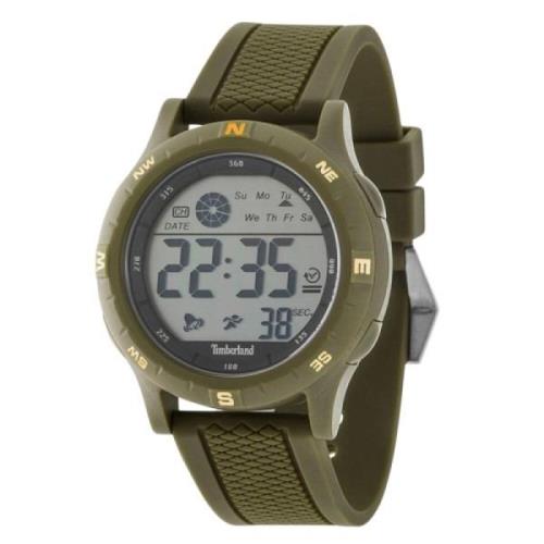 Groene Siliconen Quartz Herenhorloge Timberland , Green , Heren