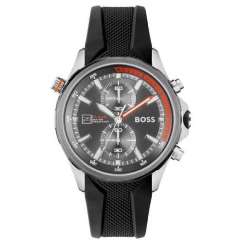 Roestvrijstalen kwarts herenhorloge Hugo Boss , Gray , Heren