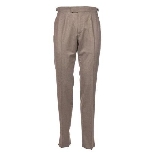 Puur wollen maatwerk broek Ermenegildo Zegna , Brown , Heren