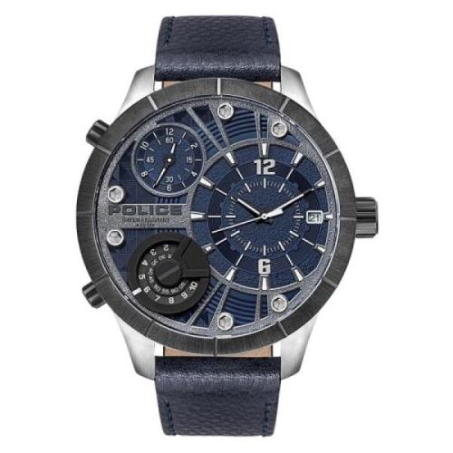 Roestvrijstalen kwarts herenhorloge grijs Police , Gray , Heren