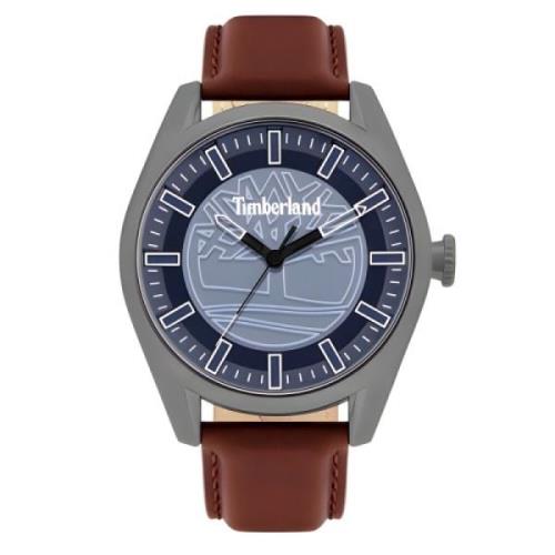 Roestvrijstalen kwarts herenhorloge grijs Timberland , Gray , Heren