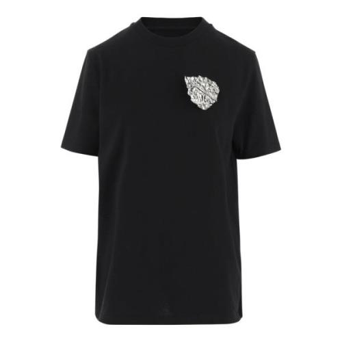 Zwarte T-shirts en Polos Jil Sander , Black , Dames