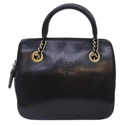 Pre-owned Leather prada-bags Prada Vintage , Black , Dames