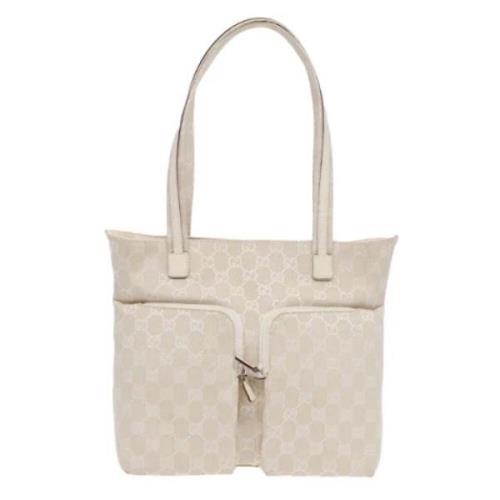 Pre-owned Canvas gucci-bags Gucci Vintage , Beige , Dames