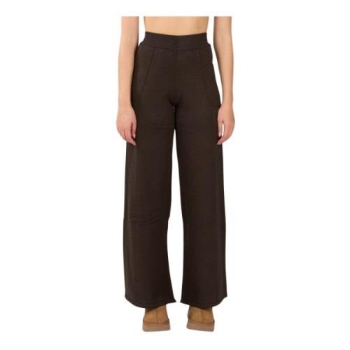 Gebreide broek met elastische taille Hinnominate , Brown , Dames