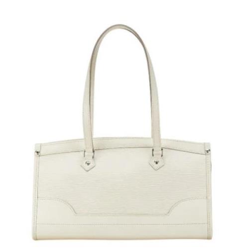 Pre-owned Leather louis-vuitton-bags Louis Vuitton Vintage , White , D...