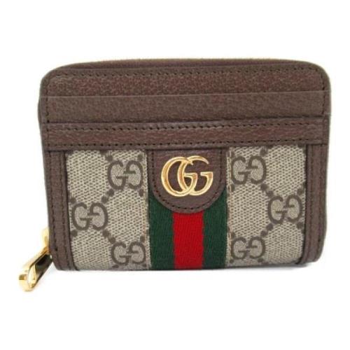 Pre-owned Canvas wallets Gucci Vintage , Brown , Heren