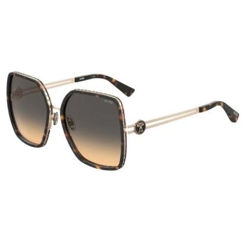 Bruine Metalen Dameszonnebril Moschino , Brown , Dames