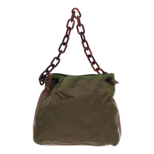 Pre-owned Fabric prada-bags Prada Vintage , Green , Dames