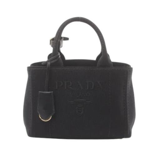 Pre-owned Canvas prada-bags Prada Vintage , Black , Dames