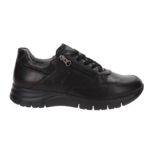 Leren Heren Sneakers Stijlvol en Comfortabel Nerogiardini , Black , He...