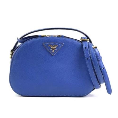 Pre-owned Leather prada-bags Prada Vintage , Blue , Dames