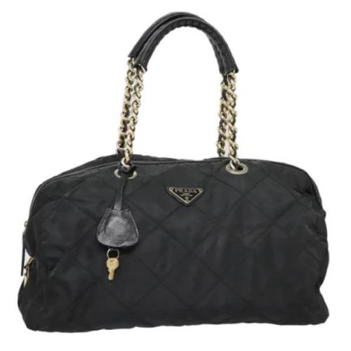 Pre-owned Leather prada-bags Prada Vintage , Black , Dames