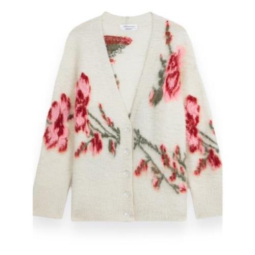 Maxi Sweater Cardigan Blumarine , Beige , Dames