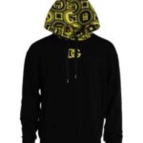 Zwart Logo Hoodie van Katoen Dolce & Gabbana , Black , Heren